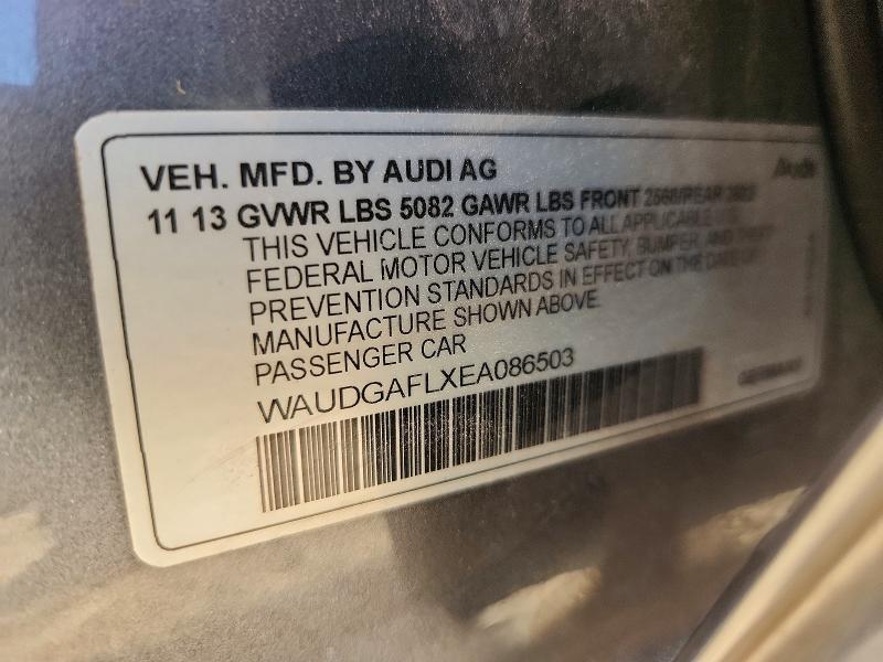 Aukcja sprzedaży 2014 Audi S4, vin: WAUDGAFLXEA086503, numer aukcji: 65844426