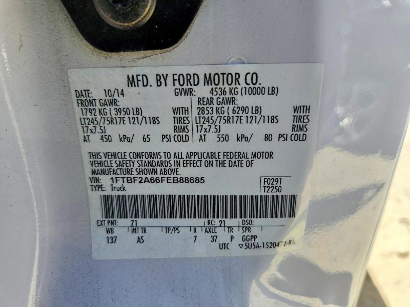 Aukcja sprzedaży 2015 Ford F250, vin: 1FTBF2A66FEB88685, numer aukcji: 63592616