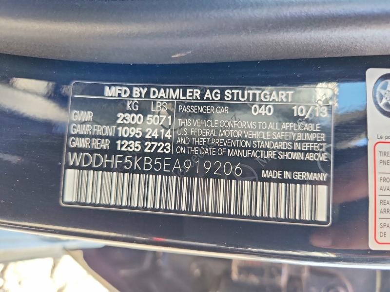 Продаж на аукціоні авто 2014 Mercedes-benz E, vin: WDDHF5KB5EA919206, номер лоту: 66826946