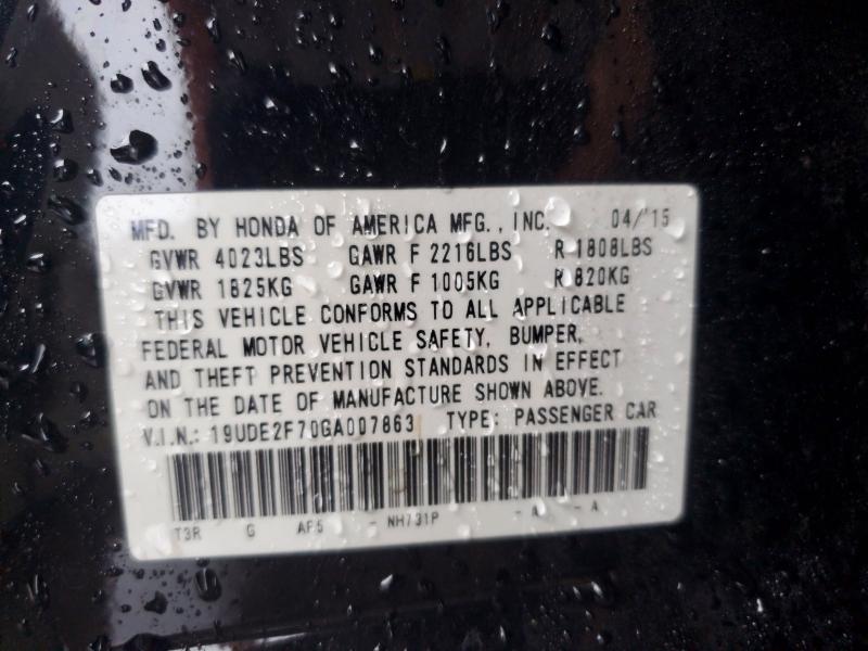 Aukcja sprzedaży 2016 Acura Ilx, vin: 19UDE2F70GA007863, numer aukcji: 64951916