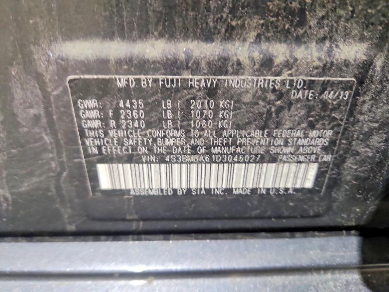 Продажа на аукционе авто 2013 Subaru Legacy, vin: 4S3BMBA61D3045027, номер лота: 63993746