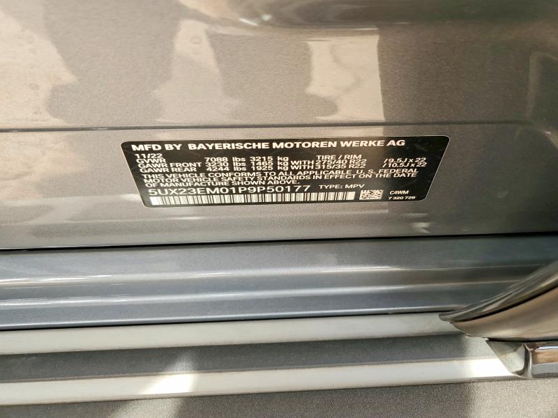 Продаж на аукціоні авто 2023 Bmw X7, vin: 5UX23EM01P9P50177, номер лоту: 66322266