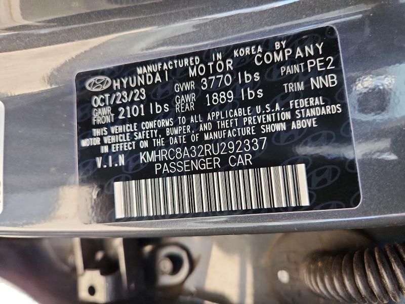 Продажа на аукционе авто 2024 Hyundai Venue, vin: KMHRC8A32RU292337, номер лота: 64801496