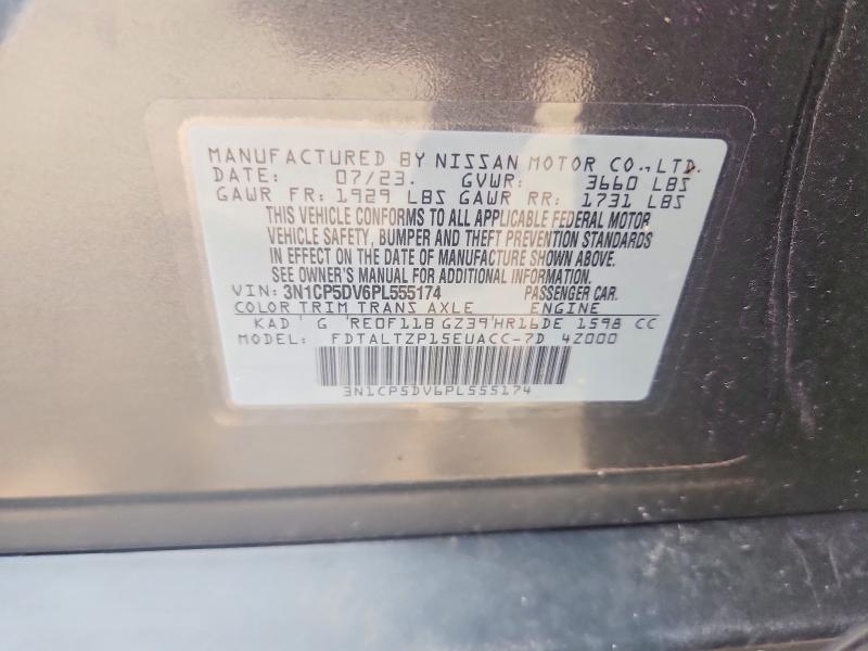 64679526 :رقم المزاد ، 3N1CP5DV6PL555174 vin ، 2023 Nissan Kicks مزاد بيع