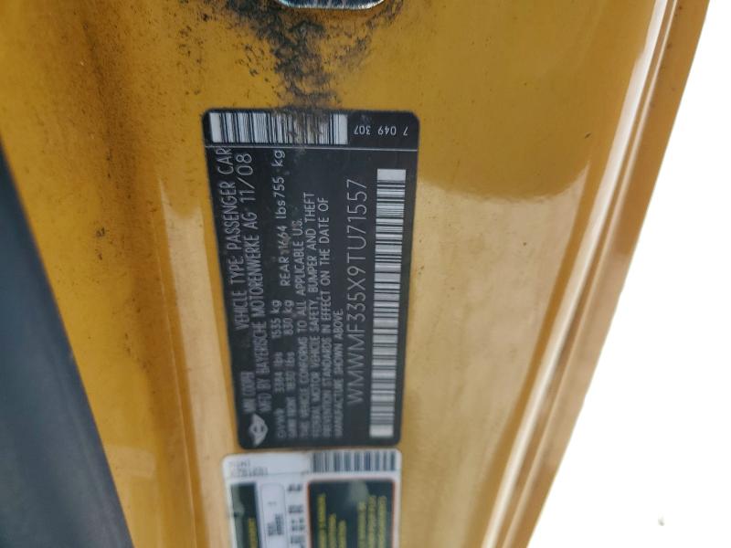 Продаж на аукціоні авто 2009 Mini Cooper, vin: WMWMF335X9TU71557, номер лоту: 65477106