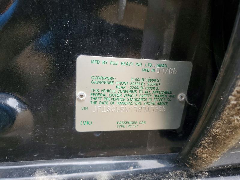 Продаж на аукціоні авто 2007 Subaru Forester, vin: JF1SG65697H717356, номер лоту: 67089556
