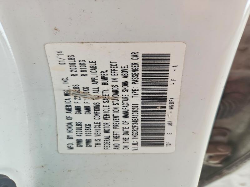 Продаж на аукціоні авто 2014 Honda Accord, vin: 1HGCR2F34EA136201, номер лоту: 65505556