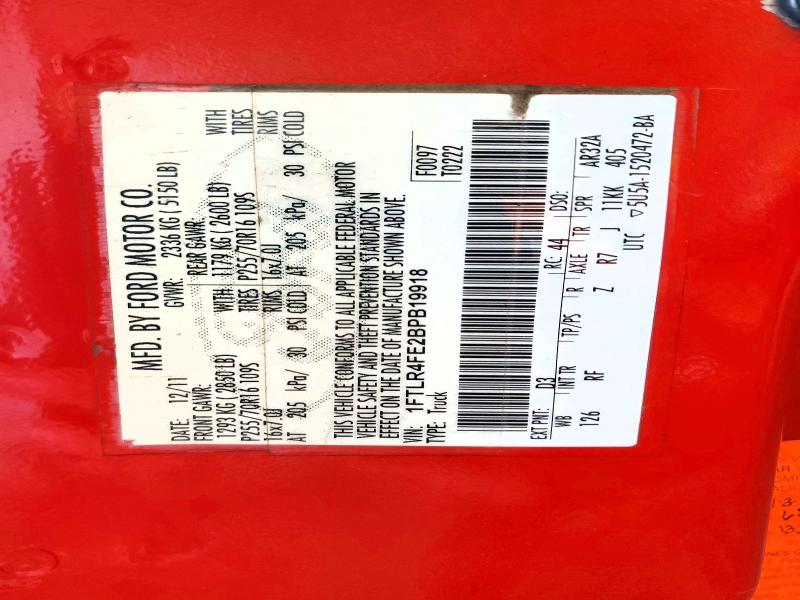 Продажа на аукционе авто 2011 Ford Ranger, vin: 1FTLR4FE2BPB19918, номер лота: 63529616