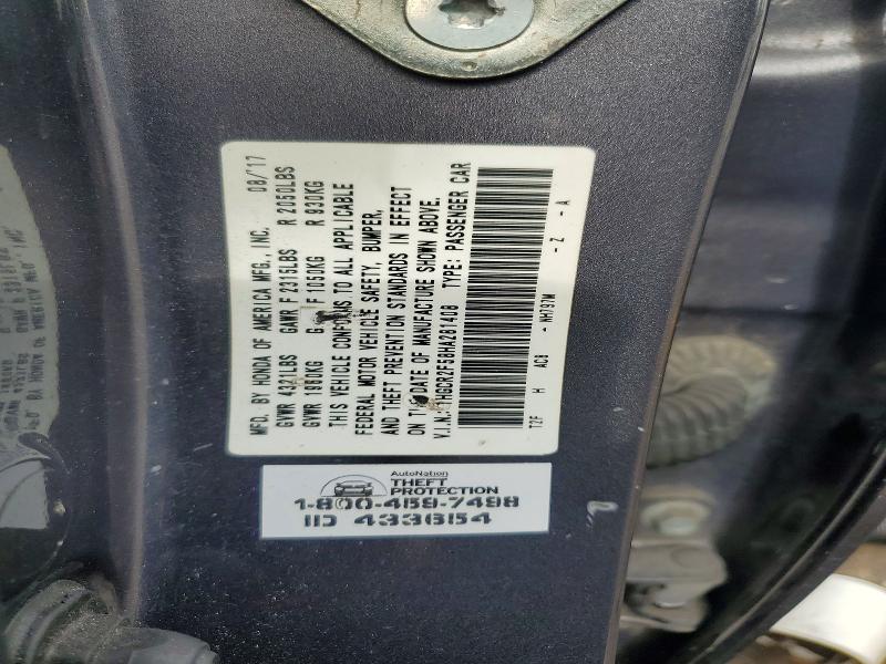 Продаж на аукціоні авто 2017 Honda Accord, vin: 1HGCR2F58HA281408, номер лоту: 63572686