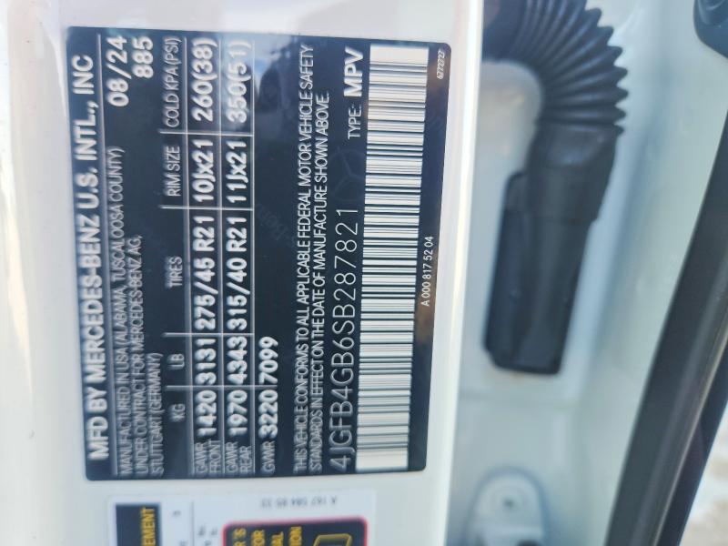 Продаж на аукціоні авто 2025 Mercedes-benz Gle, vin: 4JGFB4GB6SB287821, номер лоту: 66960486