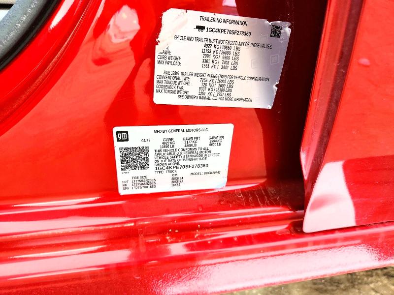 Aukcja sprzedaży 2025 Chevrolet Silverado, vin: 1GC4KPE70SF278360, numer aukcji: 66592956