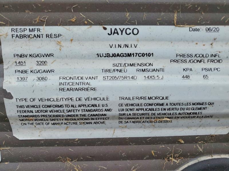 Aukcja sprzedaży 2021 Jaco Jay Flight Jayflight, vin: 1UJBJ0AG3M17C0101, numer aukcji: 60468846