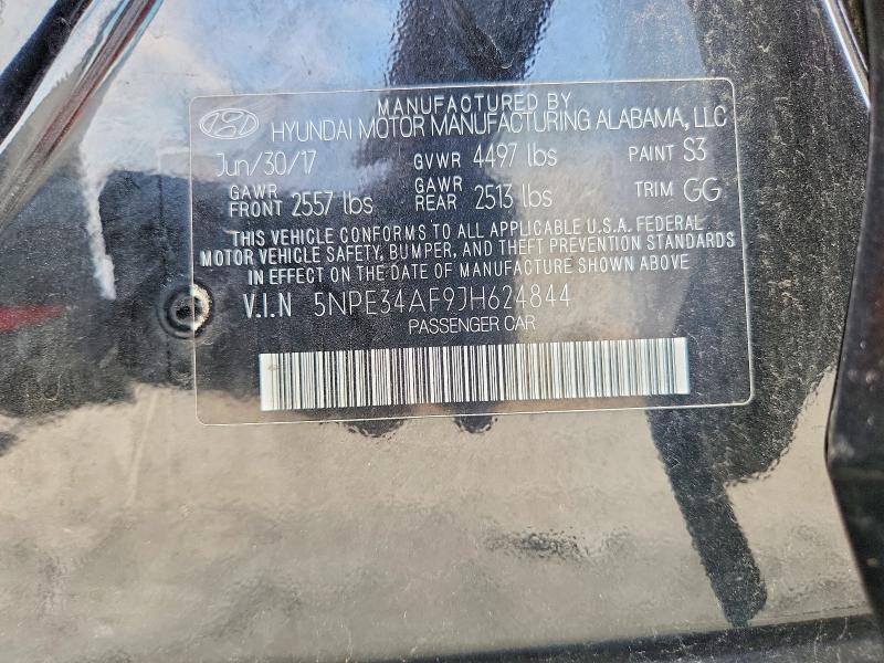 Продажа на аукционе авто 2018 Hyundai Sonata, vin: 5NPE34AF9JH624844, номер лота: 64801246