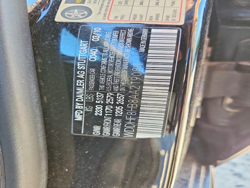 Продажа на аукционе авто 2010 Mercedes-benz E, vin: WDDHF8HB8AA219084, номер лота: 63638676