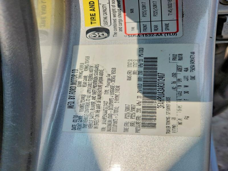Продажа на аукционе авто 2010 Ford Fusion, vin: 3FAHP0JA3AR312407, номер лота: 63787266