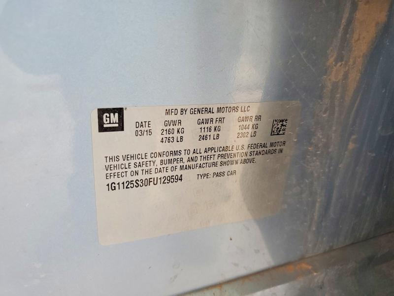 Aukcja sprzedaży 2015 Chevrolet Impala, vin: 1G1125S30FU129594, numer aukcji: 64269786