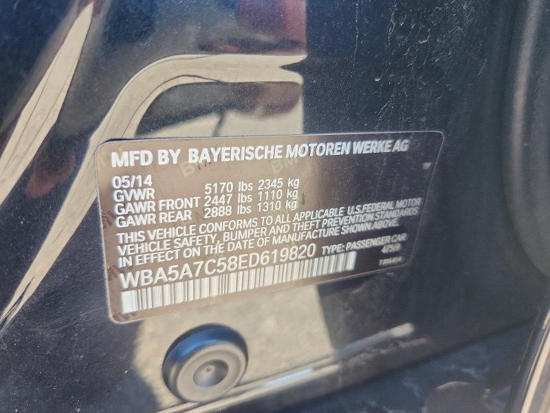 Aukcja sprzedaży 2014 Bmw 528, vin: WBA5A7C58ED619820, numer aukcji: 63807976