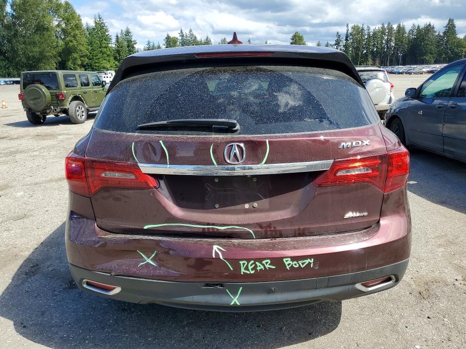 Aukcja sprzedaży 2015 Acura Mdx, vin: 5FRYD4H66FB006904, numer aukcji: 66998096