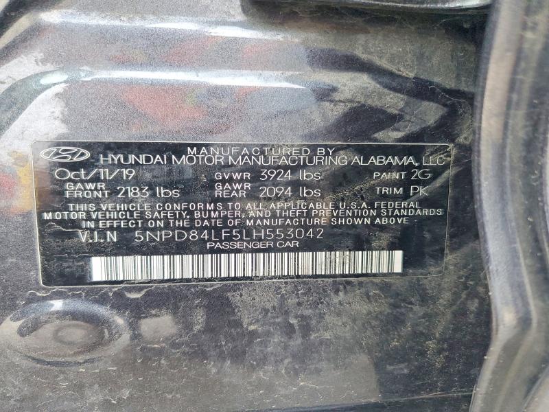 Auction sale of the 2020 Hyundai Elantra, vin: 5NPD84LF5LH553042, lot number: 65735406