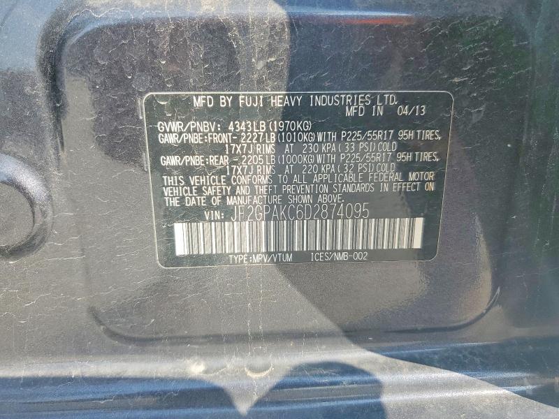 Продажа на аукционе авто 2013 Subaru Xv Crosstrek, vin: JF2GPAKC6D2874095, номер лота: 63899006