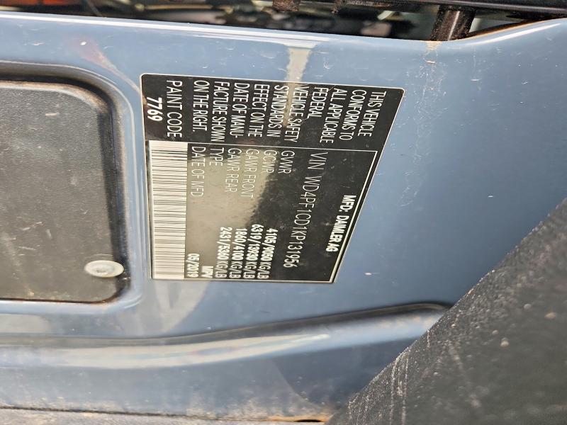 65295156 :رقم المزاد ، WD4PF1CD1KP131956 vin ، 2019 Mercedes-benz Sprinter مزاد بيع