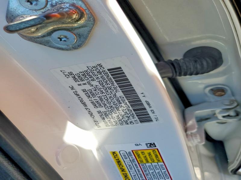 Aukcja sprzedaży 2018 Honda Accord, vin: 1HGCV2F52JA010121, numer aukcji: 65722526