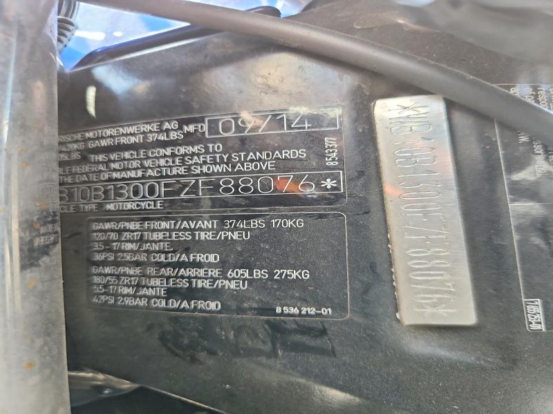 Продажа на аукционе авто 2015 Bmw F800, vin: WB10B1300FZF88076, номер лота: 64504126