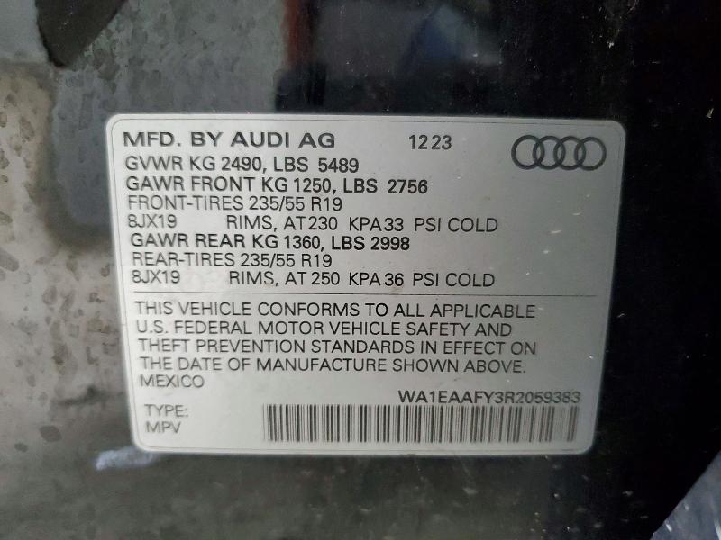 Aukcja sprzedaży 2024 Audi Q5, vin: WA1EAAFY3R2059383, numer aukcji: 64910506