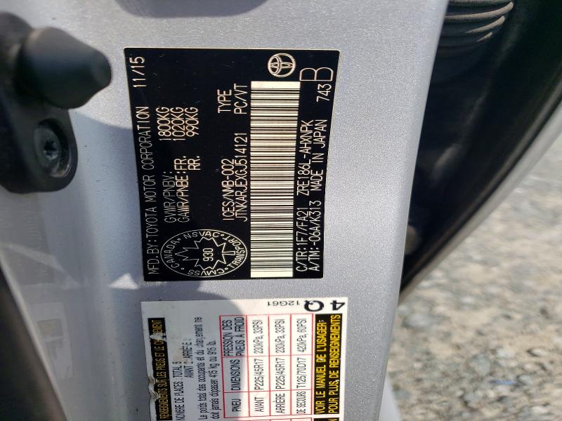 2016 Toyota Scion Im მანქანა იყიდება აუქციონზე, vin: JTNKARJEXGJ514121, აუქციონის ნომერი: 64591816
