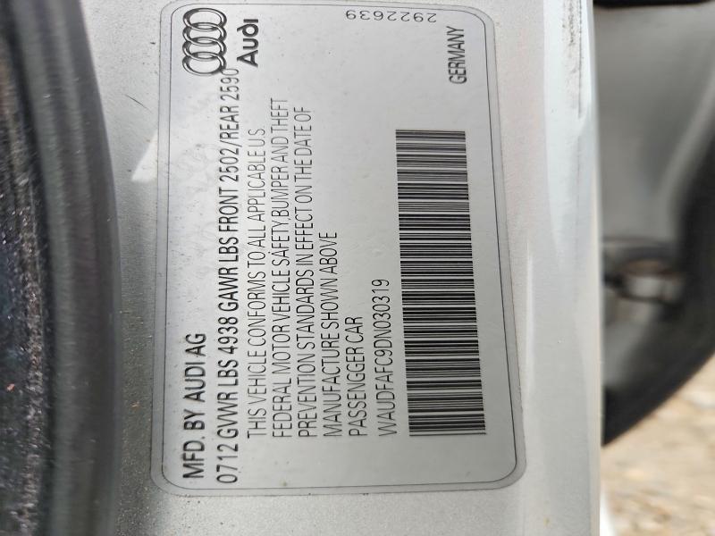 Продаж на аукціоні авто 2013 Audi A6, vin: WAUDFAFC9DN030319, номер лоту: 65902036
