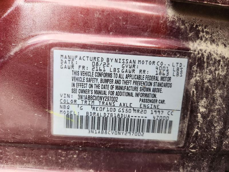 Aukcja sprzedaży 2022 Nissan Sentra, vin: 3N1AB8CV0NY297002, numer aukcji: 66190146