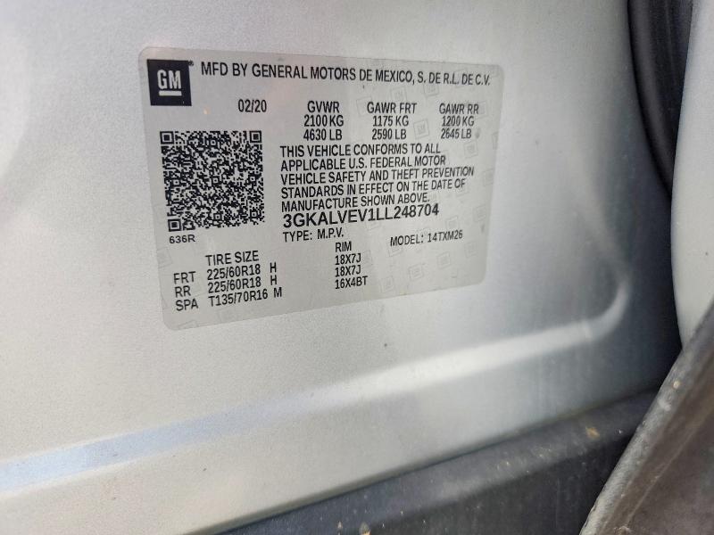 Продажа на аукционе авто 2020 Gmc Terrain, vin: 3GKALVEV1LL248704, номер лота: 63931546