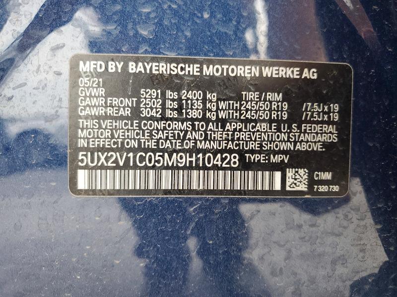 Aukcja sprzedaży 2021 Bmw X4, vin: 5UX2V1C05M9H10428, numer aukcji: 64019516