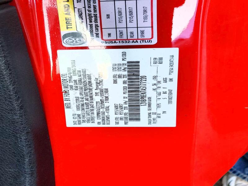 2010 Ford Mustang მანქანა იყიდება აუქციონზე, vin: 1ZVBP8EN7A5177220, აუქციონის ნომერი: 65107406