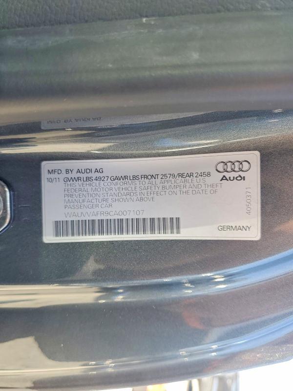 Aukcja sprzedaży 2012 Audi S5, vin: WAUVVAFR9CA007107, numer aukcji: 65498726