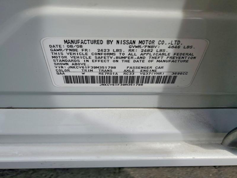 Aukcja sprzedaży 2009 Infiniti G37 Sedan, vin: JNKCV61F39M351798, numer aukcji: 64831256