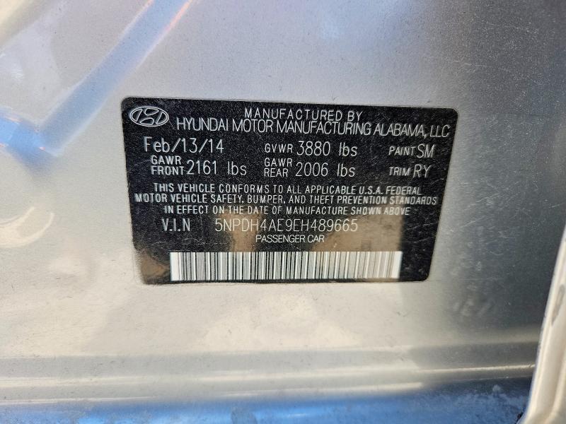 Продажа на аукционе авто 2014 Hyundai Elantra, vin: 5NPDH4AE9EH489665, номер лота: 65328866