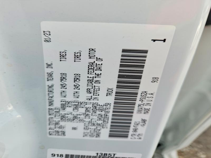 Продажа на аукционе авто 2023 Toyota Tundra, vin: 5TFKB5DB9PX078158, номер лота: 65338016