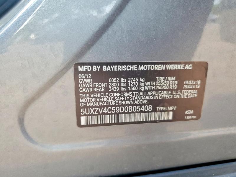 Aukcja sprzedaży 2013 Bmw X5, vin: 5UXZV4C59D0B05408, numer aukcji: 65639766