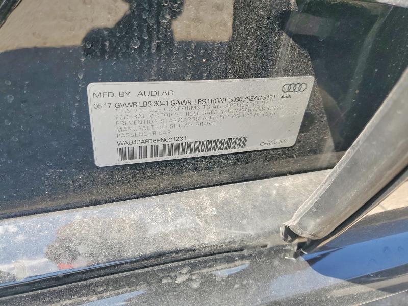 66342496 :رقم المزاد ، WAU43AFD6HN021231 vin ، 2017 Audi A8 مزاد بيع