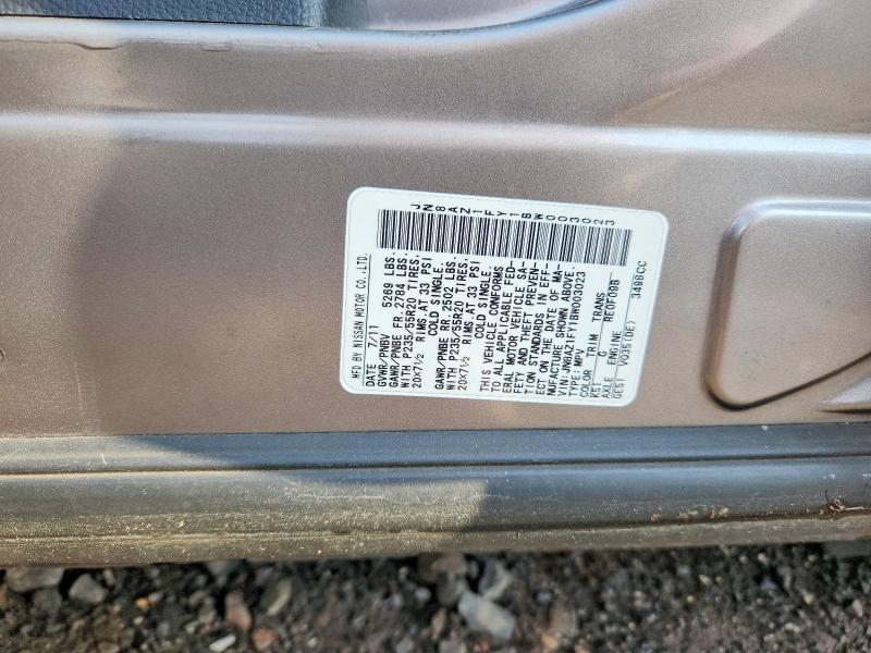 Продаж на аукціоні авто 2011 Nissan Murano, vin: JN8AZ1FY1BW003023, номер лоту: 64145736