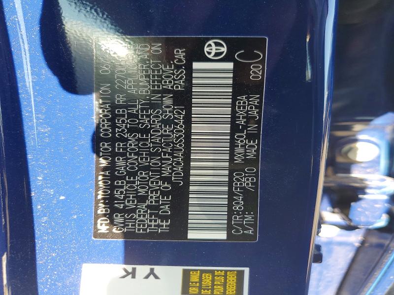 60933116 :رقم المزاد ، JTDACAAU6S3064421 vin ، 2025 Toyota Prius مزاد بيع