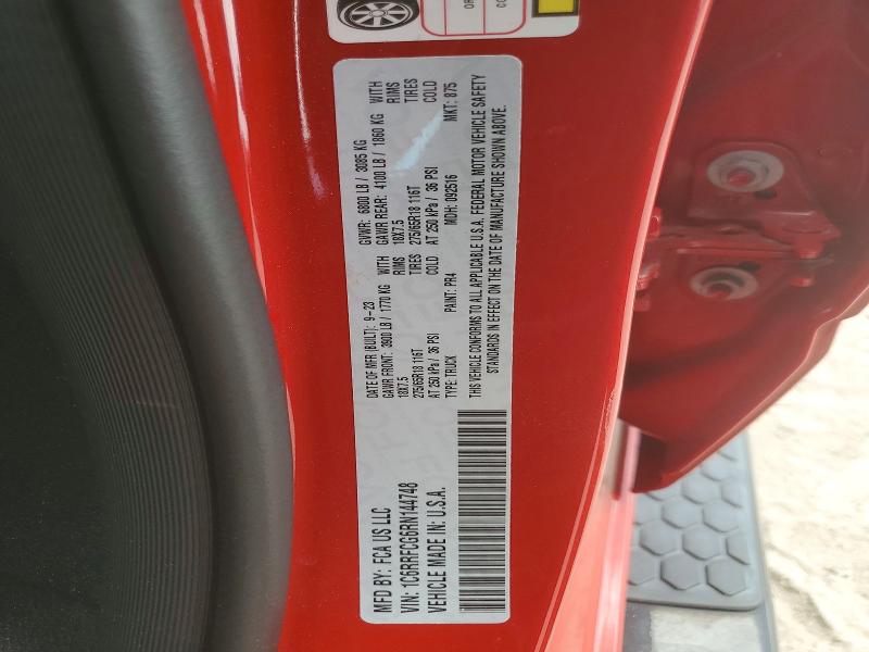 Продаж на аукціоні авто 2024 Ram 1500, vin: 1C6RRFCG6RN144748, номер лоту: 63915656