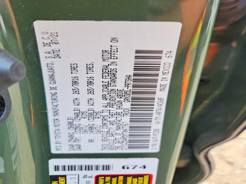 Aukcja sprzedaży 2021 Toyota Tacoma, vin: 3TYCZ5AN5MT047767, numer aukcji: 64653226