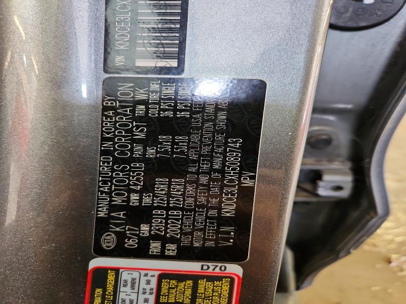 62964966 :رقم المزاد ، KNDCE3LCXH5089743 vin ، 2017 Kia Niro مزاد بيع