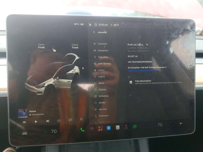 Продажа на аукционе авто 2023 Tesla Model Y, vin: 7SAYGDEE4PA198104, номер лота: 65725296