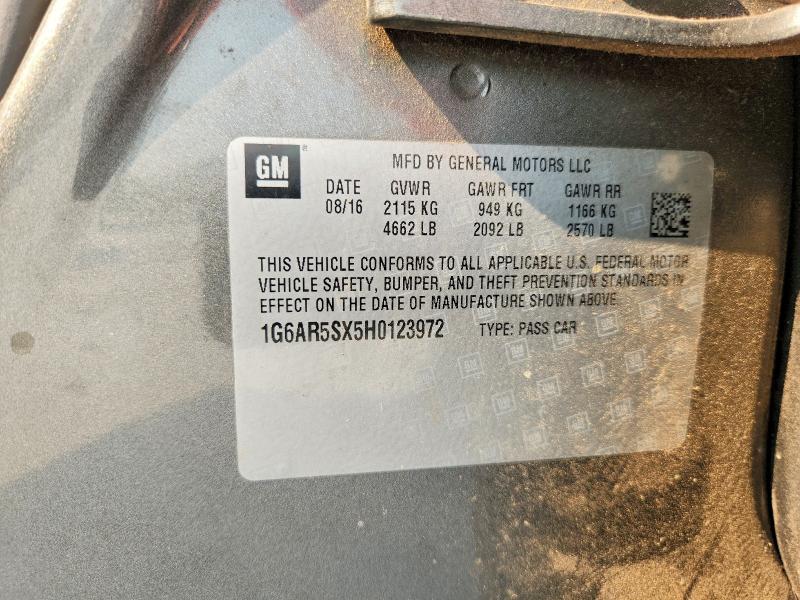 Aukcja sprzedaży 2017 Cadillac Cts, vin: 1G6AR5SX5H0123972, numer aukcji: 66383406