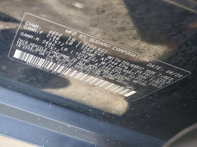 Aukcja sprzedaży 2020 Subaru Outback, vin: 4S4BTAEC3L3217890, numer aukcji: 66295466