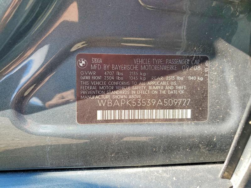 Aukcja sprzedaży 2009 Bmw 328, vin: WBAPK53539A509727, numer aukcji: 63585896