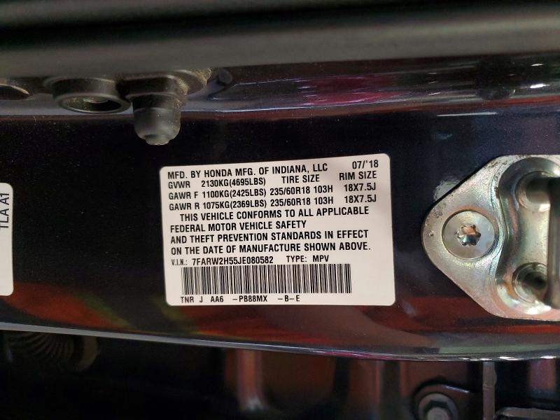 Продажа на аукционе авто 2018 Honda Cr-v, vin: 7FARW2H55JE080582, номер лота: 67061076